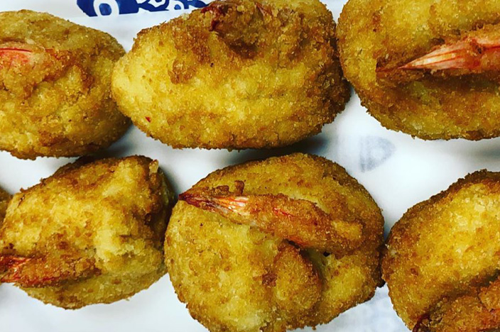 Capt'n Chucky's Crab Cake Co Crab imperial stuffed shrimp