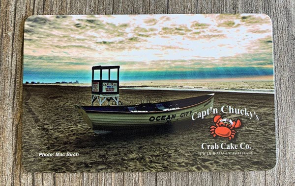 Captn chuckys ocean city gift cards
